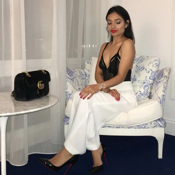 Lace with velvet details Bodysuit  SizeXS - Picture 2 of 10